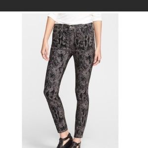 VINTAGE Freepeople Grey and black skinny jeans